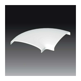 Taposócsatorna L-idom-fedél LE 100-hoz alap+fedél 20mmx 99.5mmx 90° műanyag fényesfehér LE KOPOS